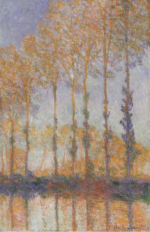 Claude Monet Poplars on the banks of the EPTE oil painting picture